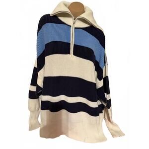 Aerie zip front OVERISZED Sweater